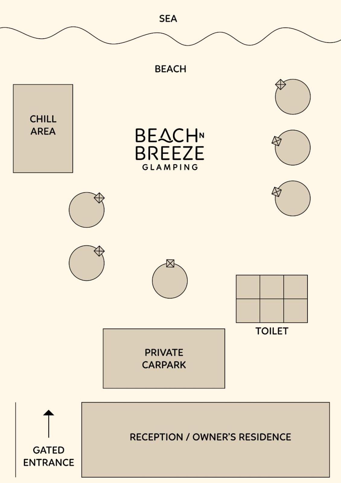 Beach N Breeze Glamping Malacca Exterior foto